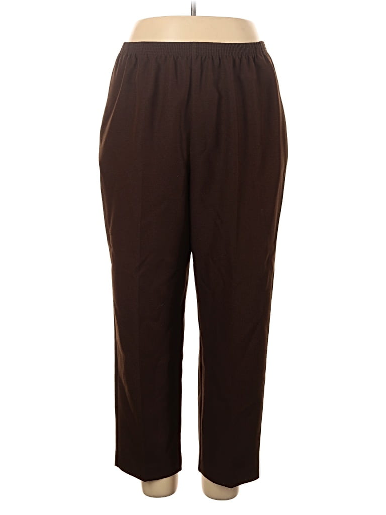 Pre-owned Alfred Dunner Casual Pants In Brown