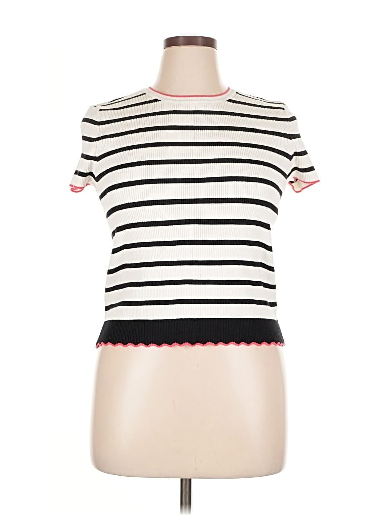 Pre-owned Worthington Cardigan Sweater In White