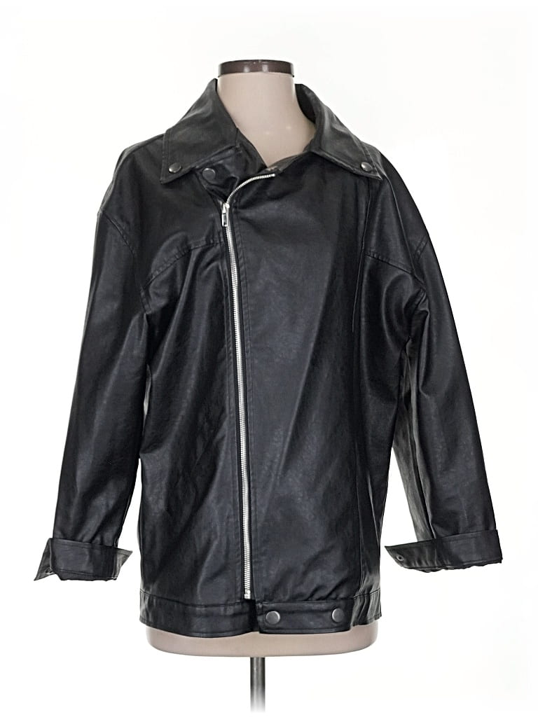 Pre-owned Princess Polly Raincoat In Black