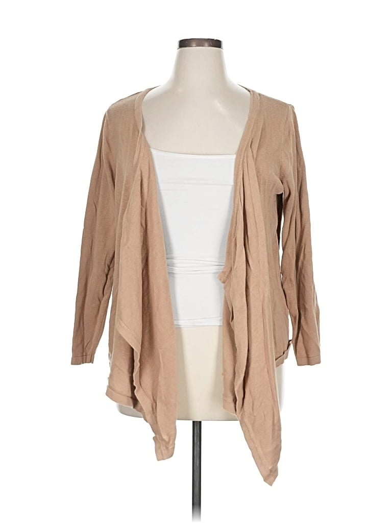 Pre-owned Jessica London Cardigan Sweater In Brown