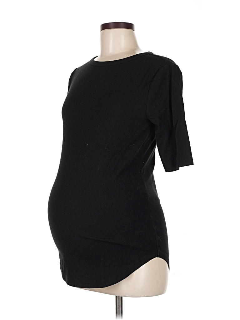 Pre-owned Gap - Maternity 3/4 Sleeve T-shirt In Black