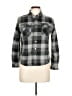 Eddie Bauer 100% Polyester Plaid Gray Cardigan Size 10 - 12 - photo 1