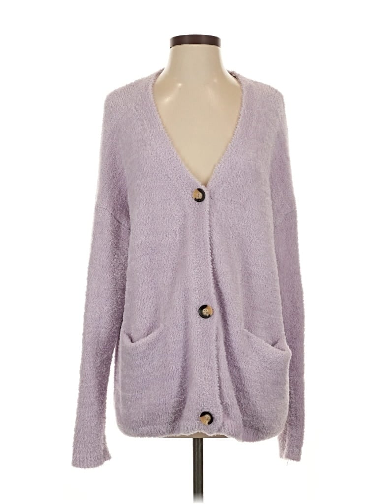 Pre-owned Hyfve Cardigan Sweater In Purple