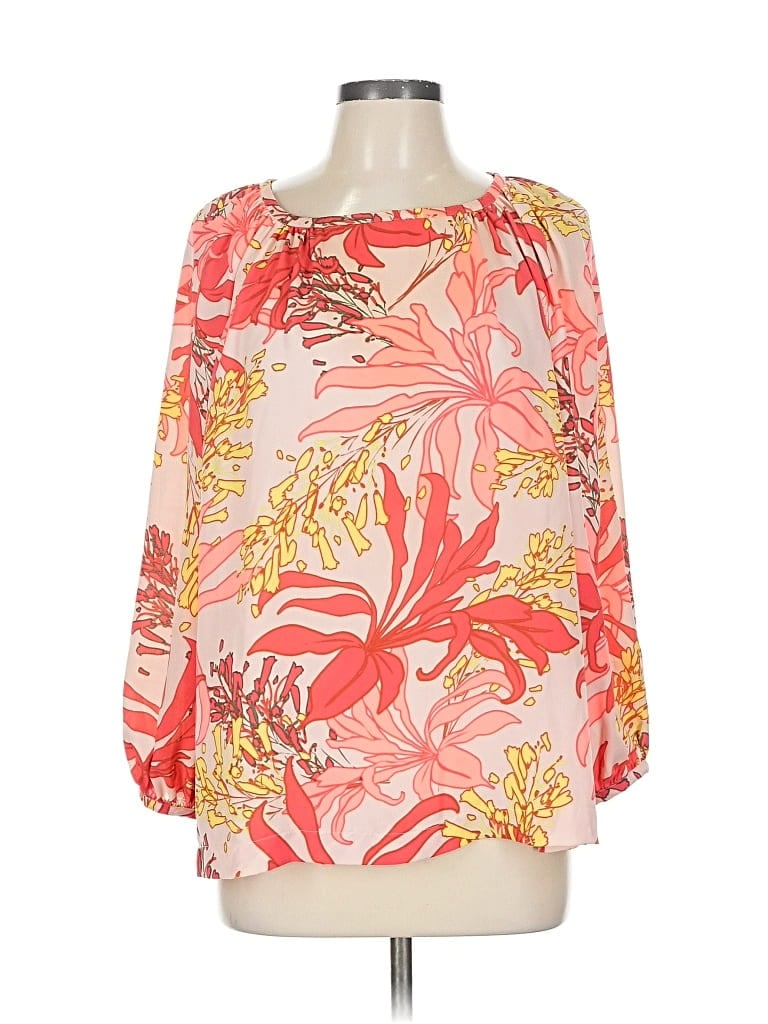 Pre-owned Vince Camuto 3/4 Sleeve Blouse In Orange