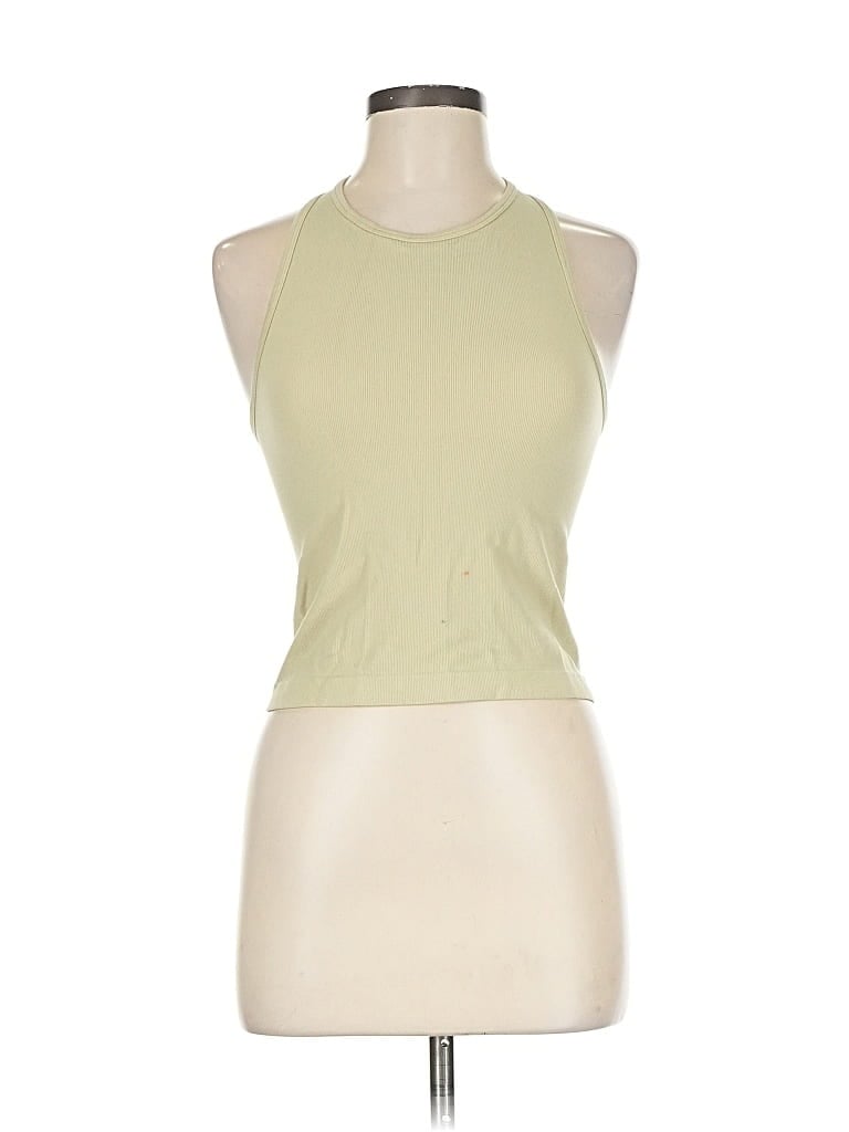 INTIMATELY BY FREE PEOPLE Pre-owned Tank Top Green Halter Neckline Tops