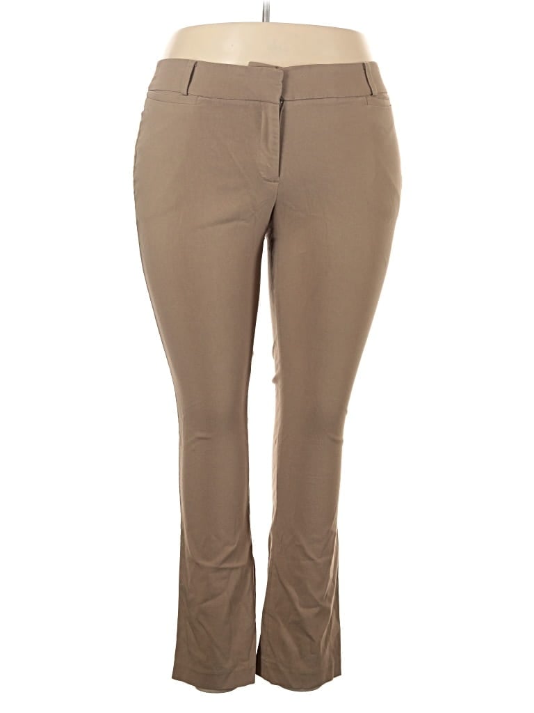 Pre-owned Lane Bryant Dress Pants In Brown