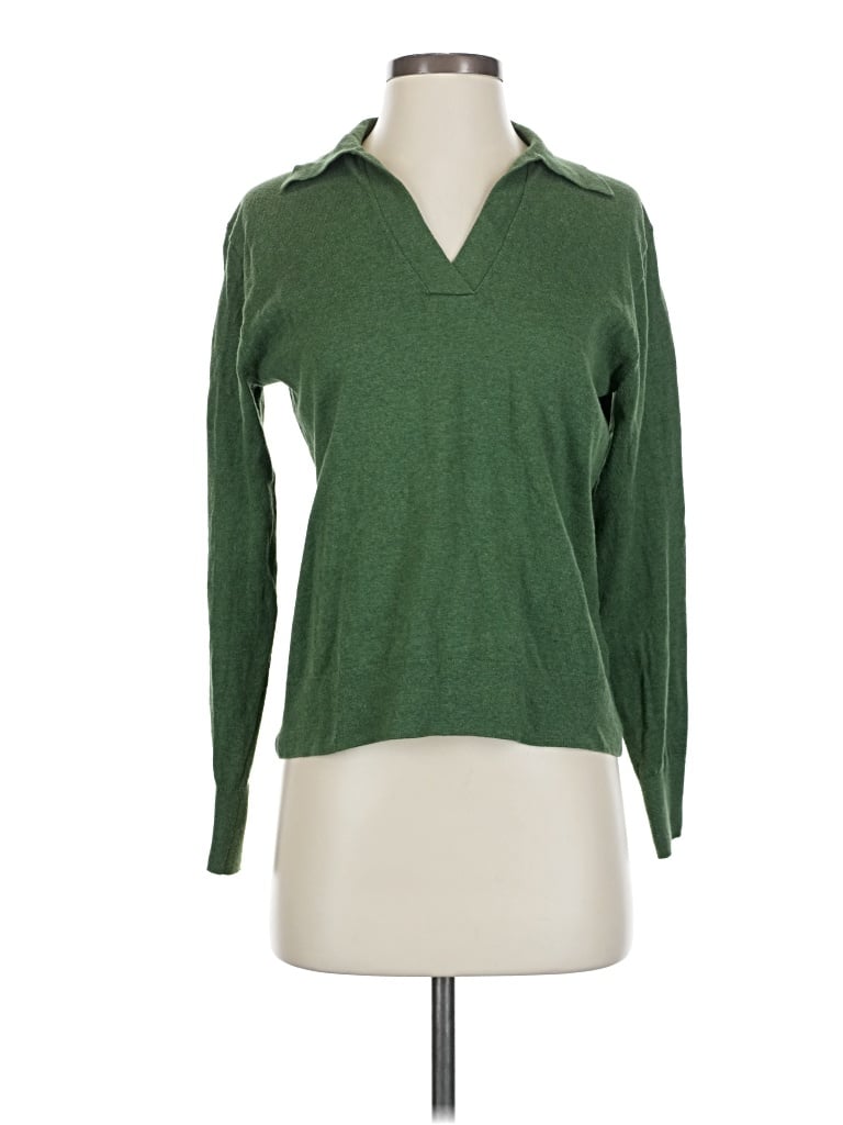 Pre-owned J.crew Factory Store Pullover Sweater In Green