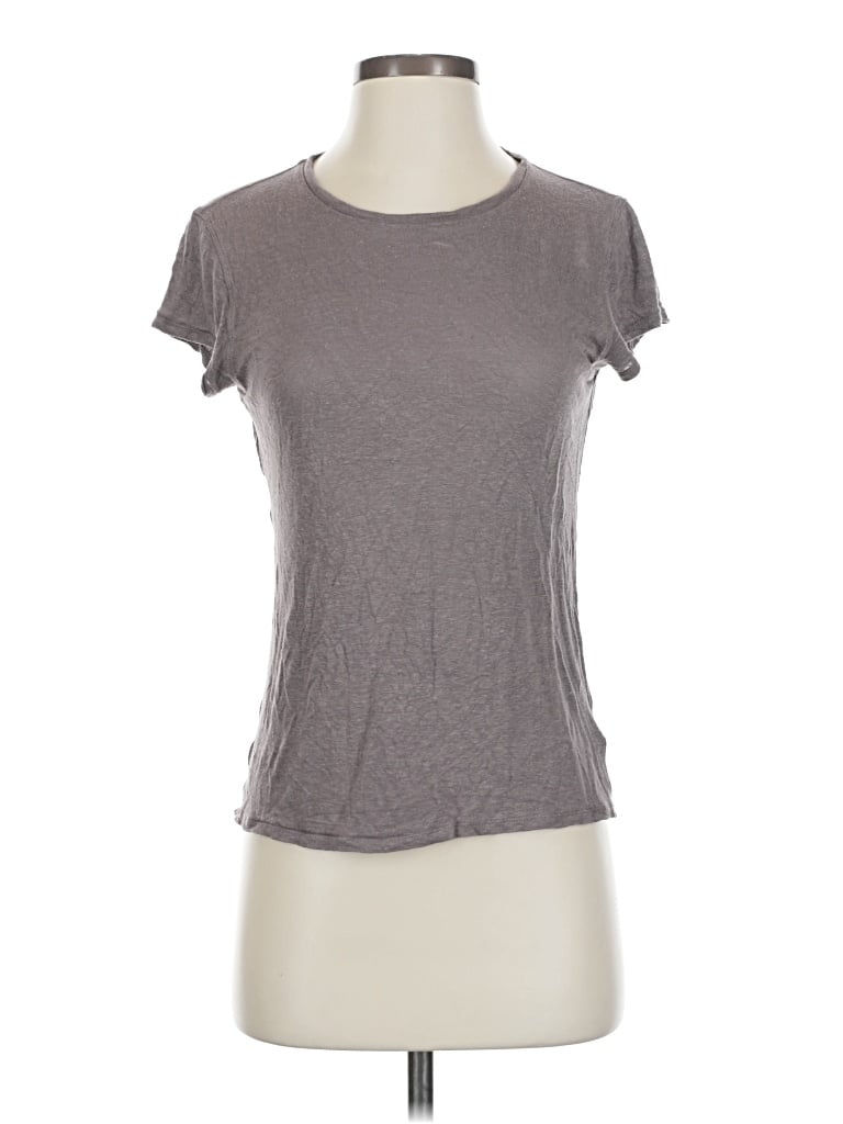 Pre-owned The Group By Babaton Short Sleeve T-shirt In Gray