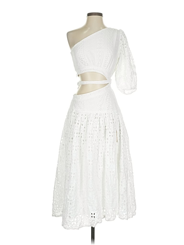 Pre-owned Poupette St Barth Cocktail Dress In White