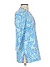 J. McLaughlin Blue 3/4 Sleeve Blouse Size XS - photo 4