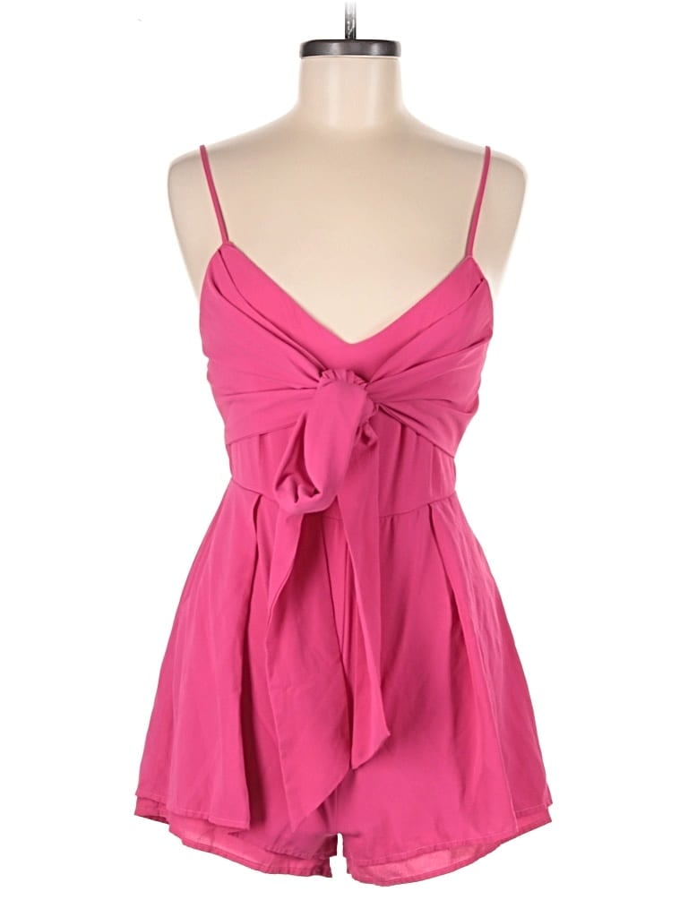 Pre-owned Pink Lily Romper In Pink