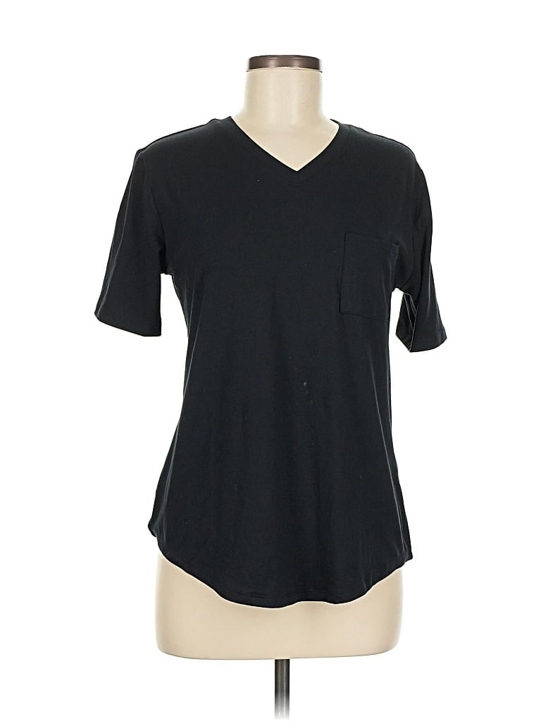 Pre-owned Zyia Active Short Sleeve T-shirt In Black