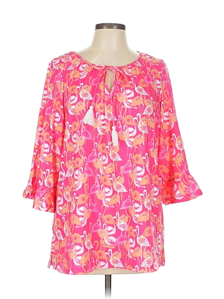 QUACKER FACTORY Pre-owned 3/4 Sleeve Blouse In Pink