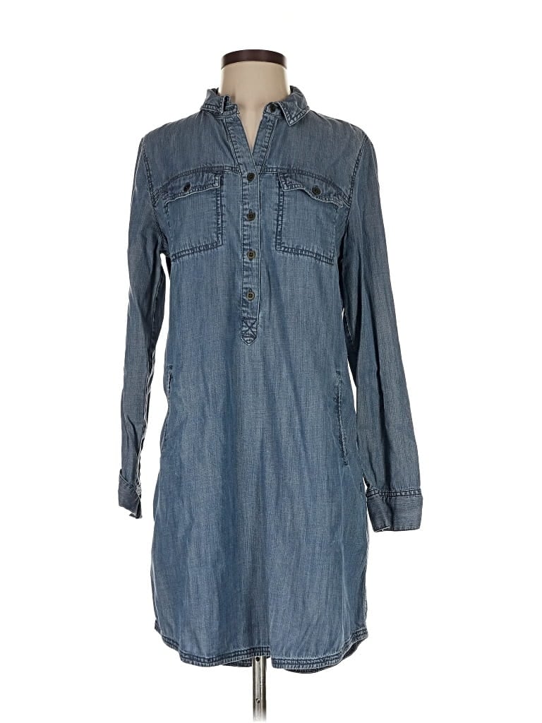 Pre-owned The Fisher Project Long Sleeve Top Blue Cowl Neck Tops