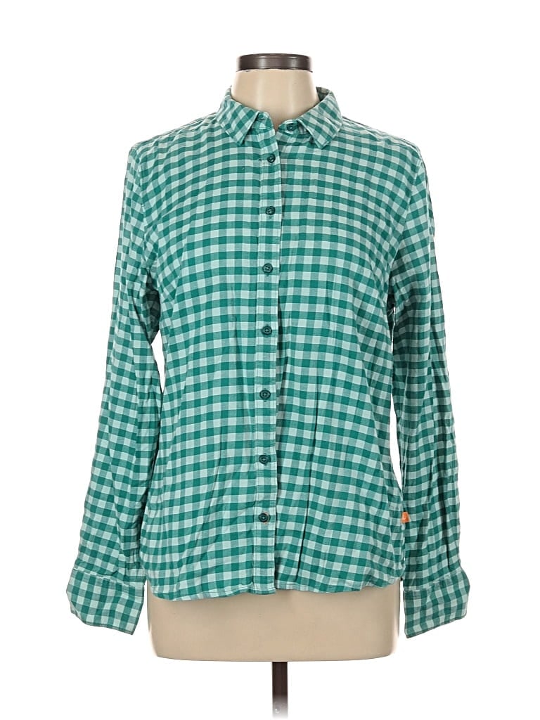 Pre-owned Orvis Long Sleeve Button Down Shirt In Blue