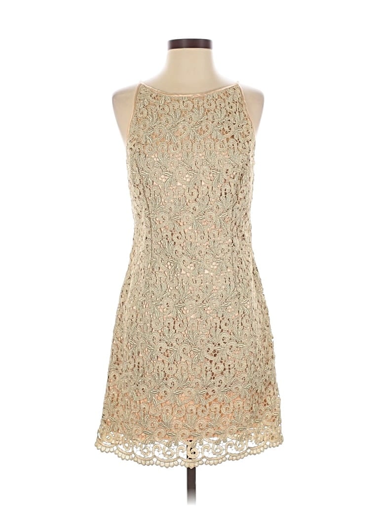 Pre-owned Caché Cocktail Dress In Brown