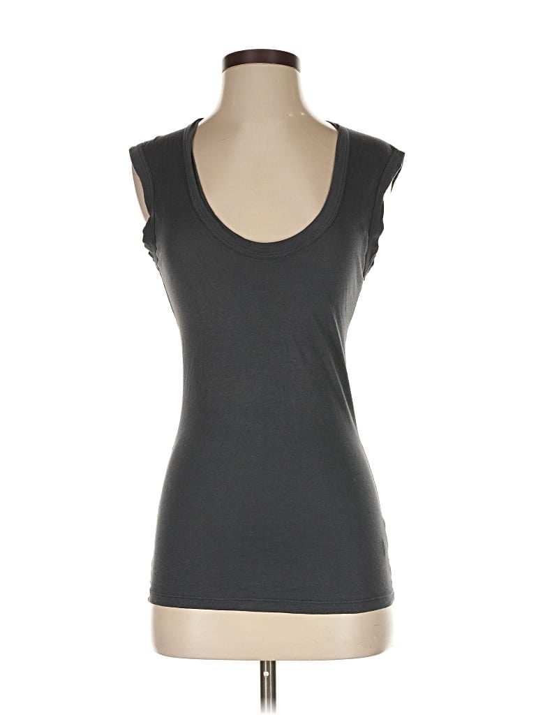 Pre-owned Velvet By Graham & Spencer Sleeveless T-shirt In Gray