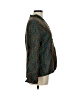 Anu by Natural 100% Silk Print Teal Silk Blazer Size M - photo 4