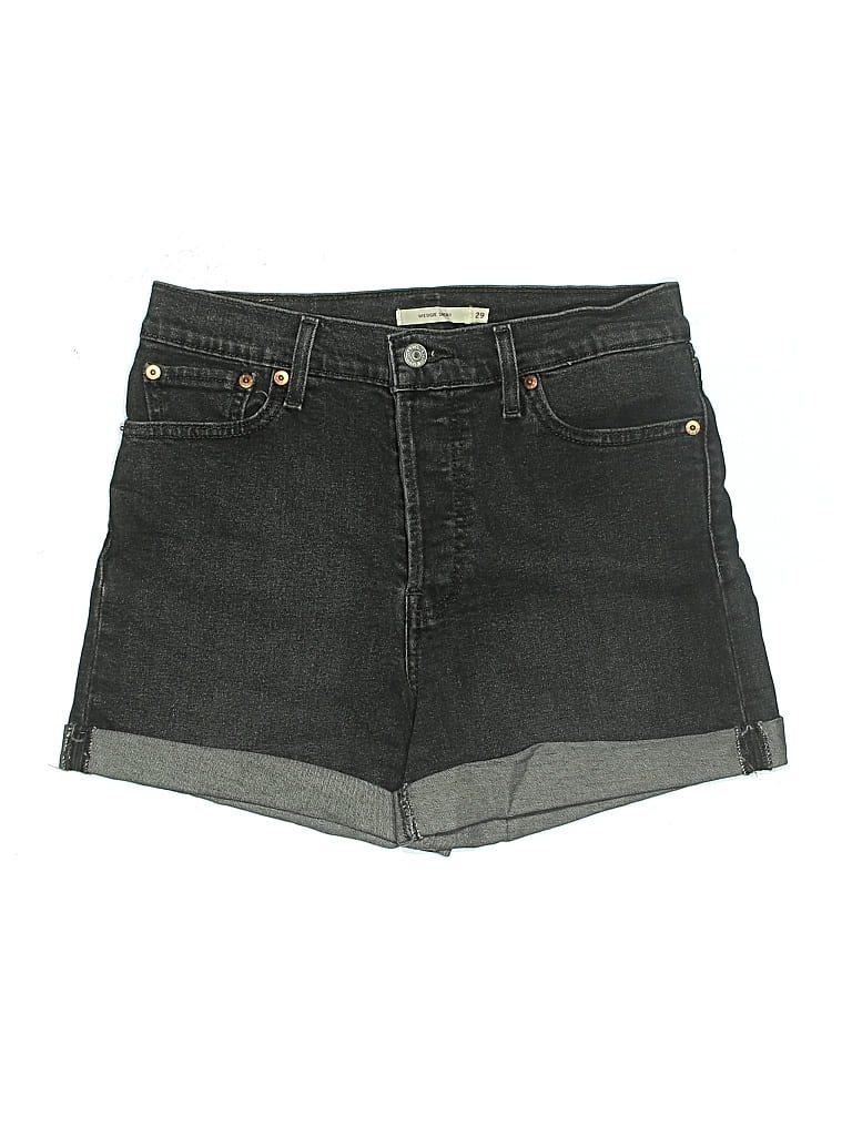 Pre-owned Levi's Denim Shorts In Black