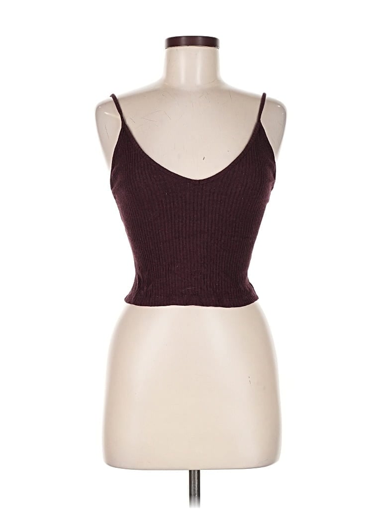 JOHN GALT Pre-owned Sleeveless Top Burgundy Sweetheart Neckline Tops