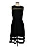 St. John Graphic Black Cocktail Dress Size 8 - photo 1
