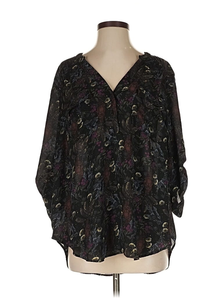 Pre-owned Harry Potter 3/4 Sleeve Blouse In Black