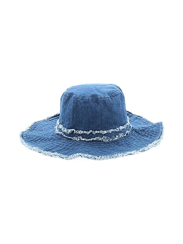 Pre-owned Zara Sun Hat In Blue