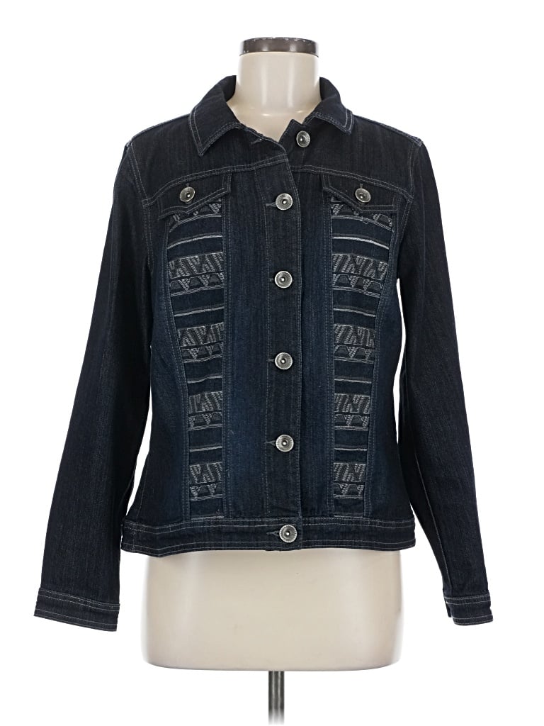 CHRISTOPHER & BANKS Pre-owned Denim Jacket In Blue