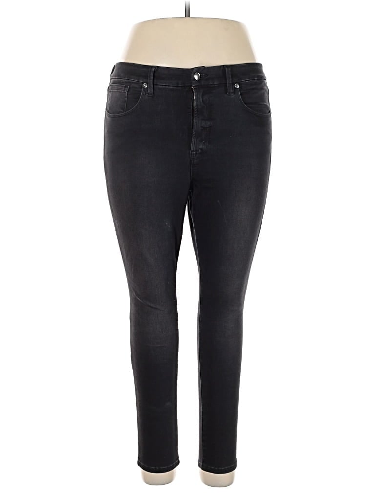 Pre-owned Good American Jeggings In Black
