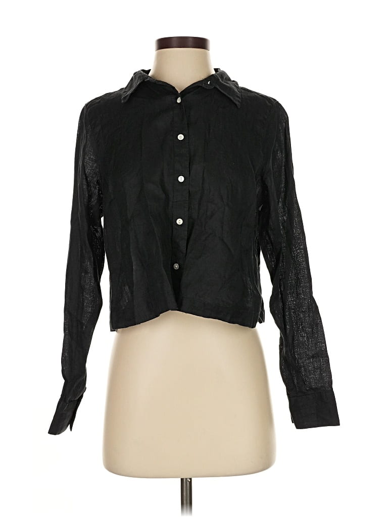 Pre-owned J By Joie Long Sleeve Blouse In Black