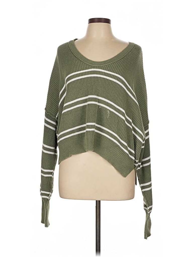 Pre-owned Aerie Pullover Sweater In Green