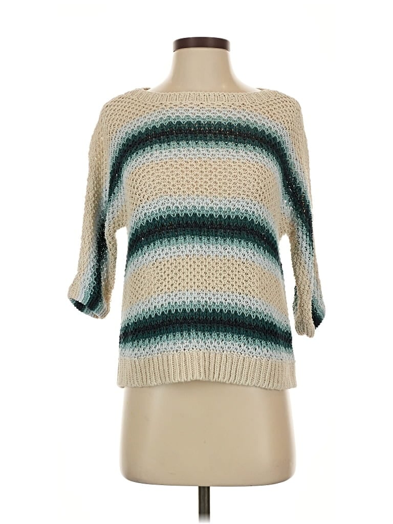 Pre-owned Jjill Pullover Sweater In White