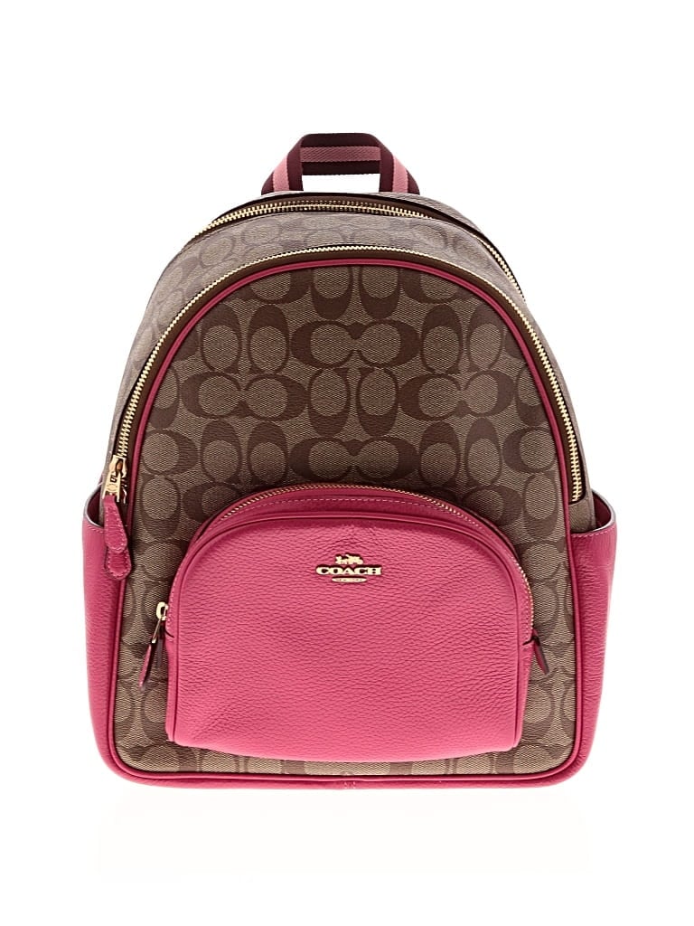 Pre-owned Coach Leather Backpack In Brown