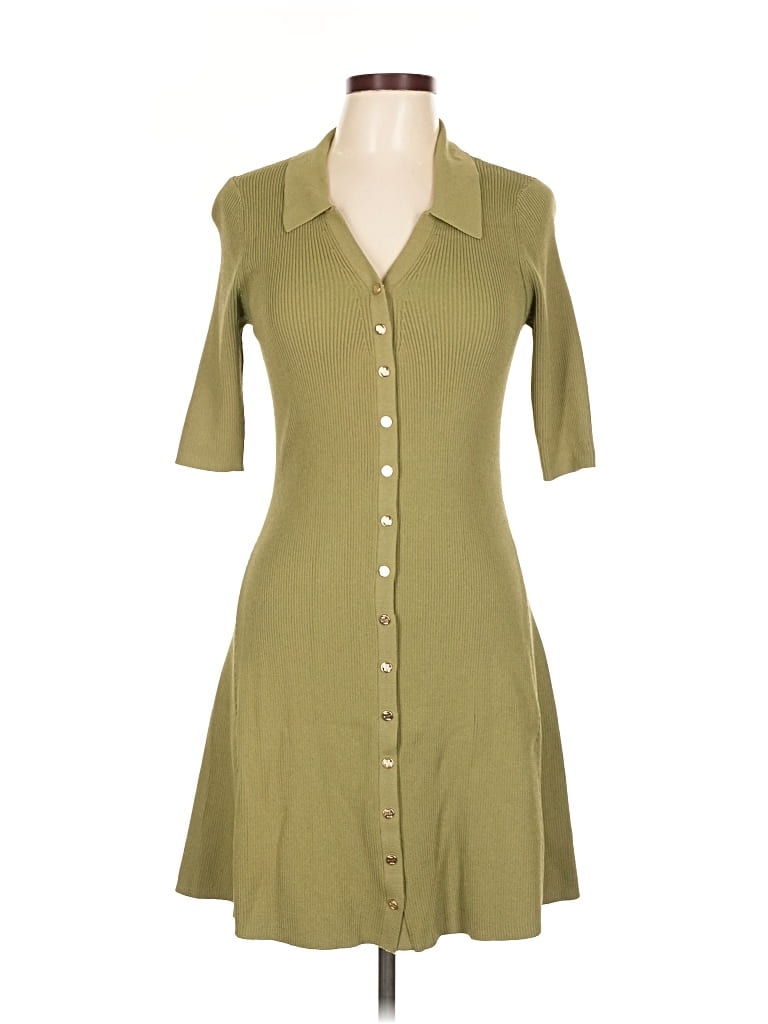 Pre-owned Maje Casual Dress In Green