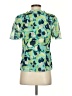 CAbi 100% Polyester Green Short Sleeve Blouse Size XS - photo 2