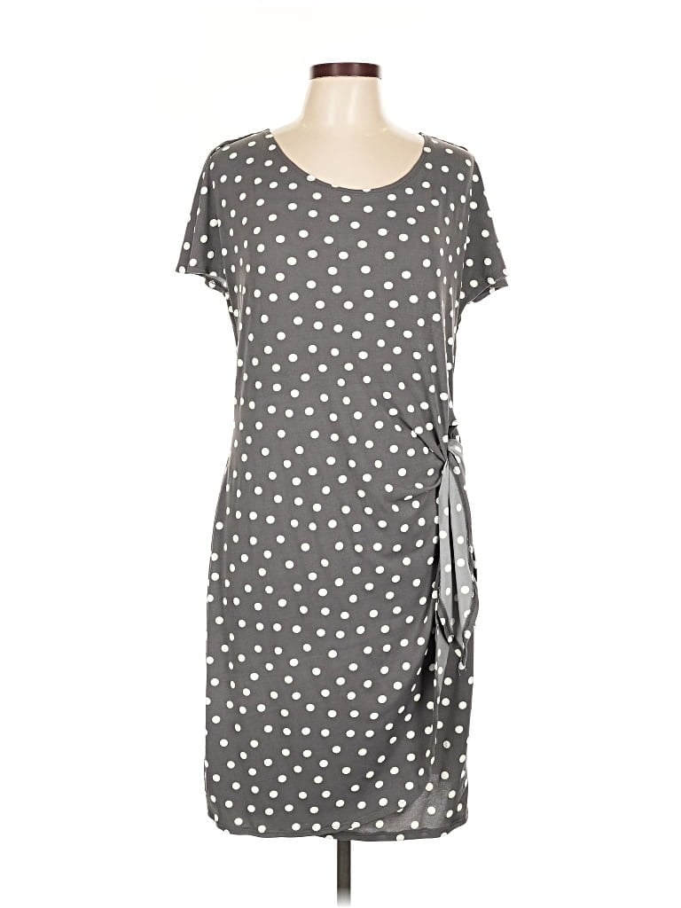 Pre-owned Signature By Robbie Bee Casual Dress In Gray