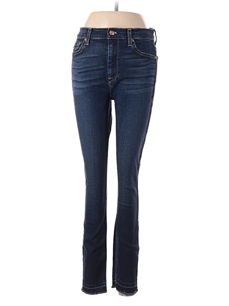 Pre-owned 7 For All Mankind Jeans In Blue