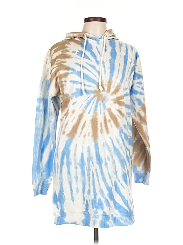 No Comment Pullover Hoodie In Blue