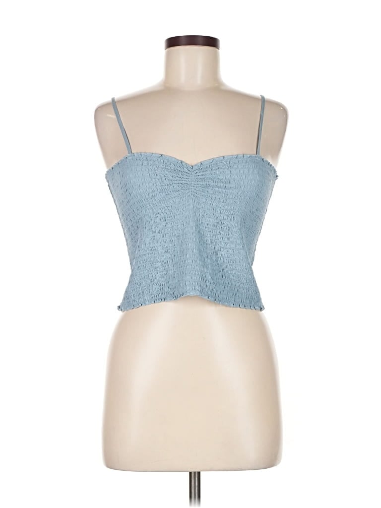 Aerie Sleeveless Top Blue Sweetheart Neckline Tops