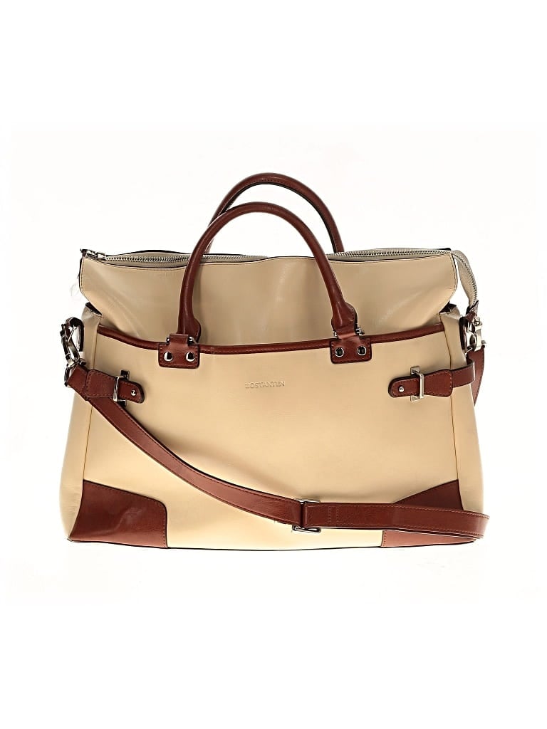 Pre-owned Bostanten Satchel In White