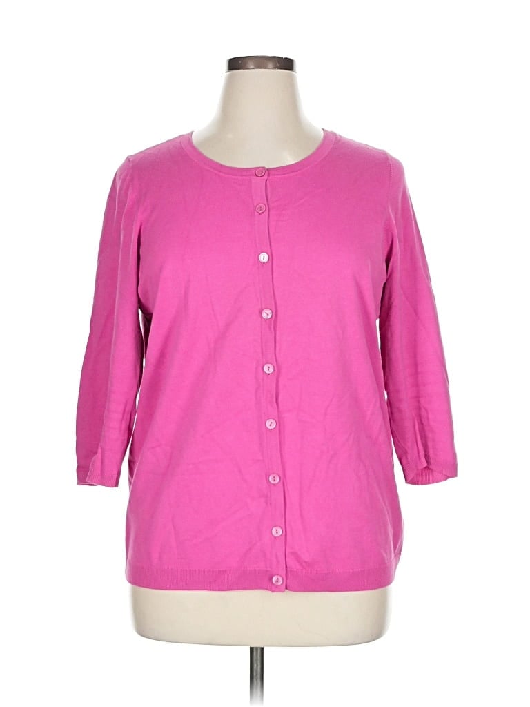 Pre-owned Talbots Fleece Jacket In Pink