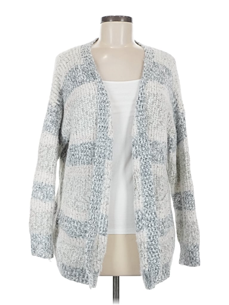 Pre-owned Assorted Brands Cardigan Sweater In Gray