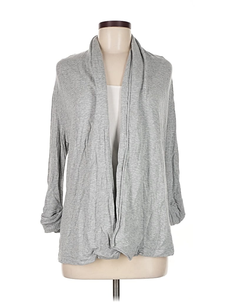 Pre-owned Theory Cardigan Sweater In Gray