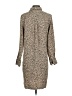 Ann Taylor 100% Polyester Animal Print Tan Casual Dress Size S - photo 2