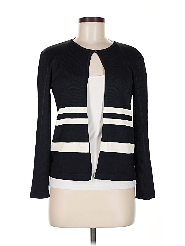 Pre-owned Dana Buchman Cardigan Sweater In Black