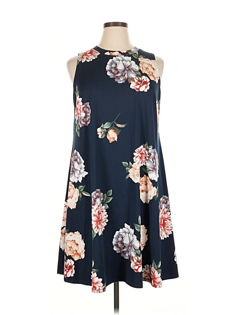 Pre-owned Fortune + Ivy Casual Dress In Blue