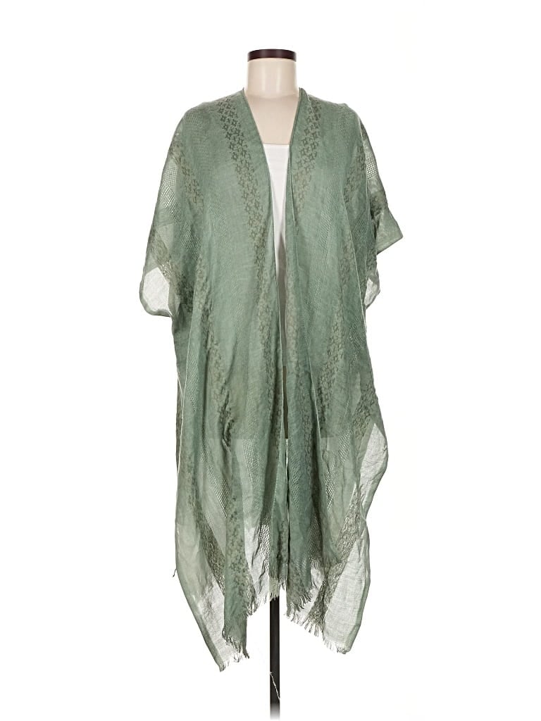 Pre-owned Unbranded Poncho In Green