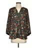 NYDJ 100% Polyester Floral Black 3/4 Sleeve Blouse Size S - photo 1