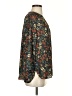 NYDJ 100% Polyester Floral Black 3/4 Sleeve Blouse Size S - photo 4