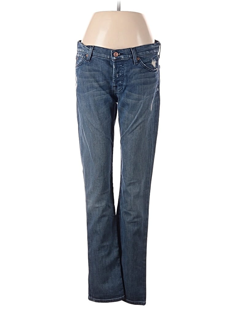 Pre-owned 7 For All Mankind Jeans In Blue